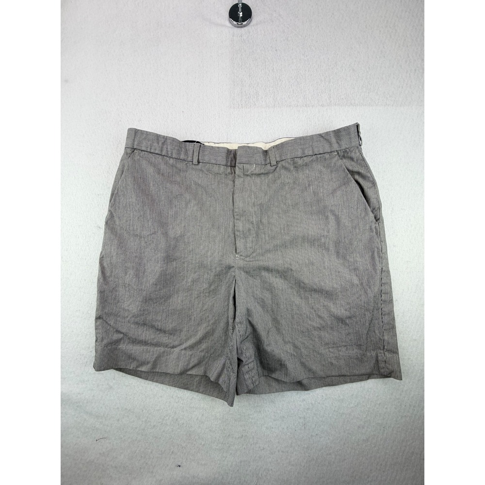 Polo Golf Ralph Lauren Men's Shorts Size 38 Gray Pinstripe 100% Cotton Pleated